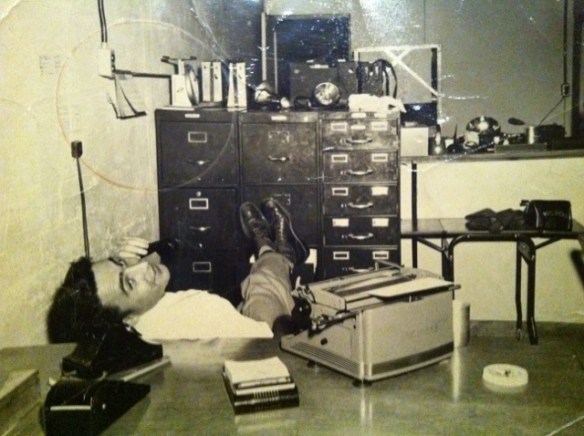 Dick Snider in the Newsroom